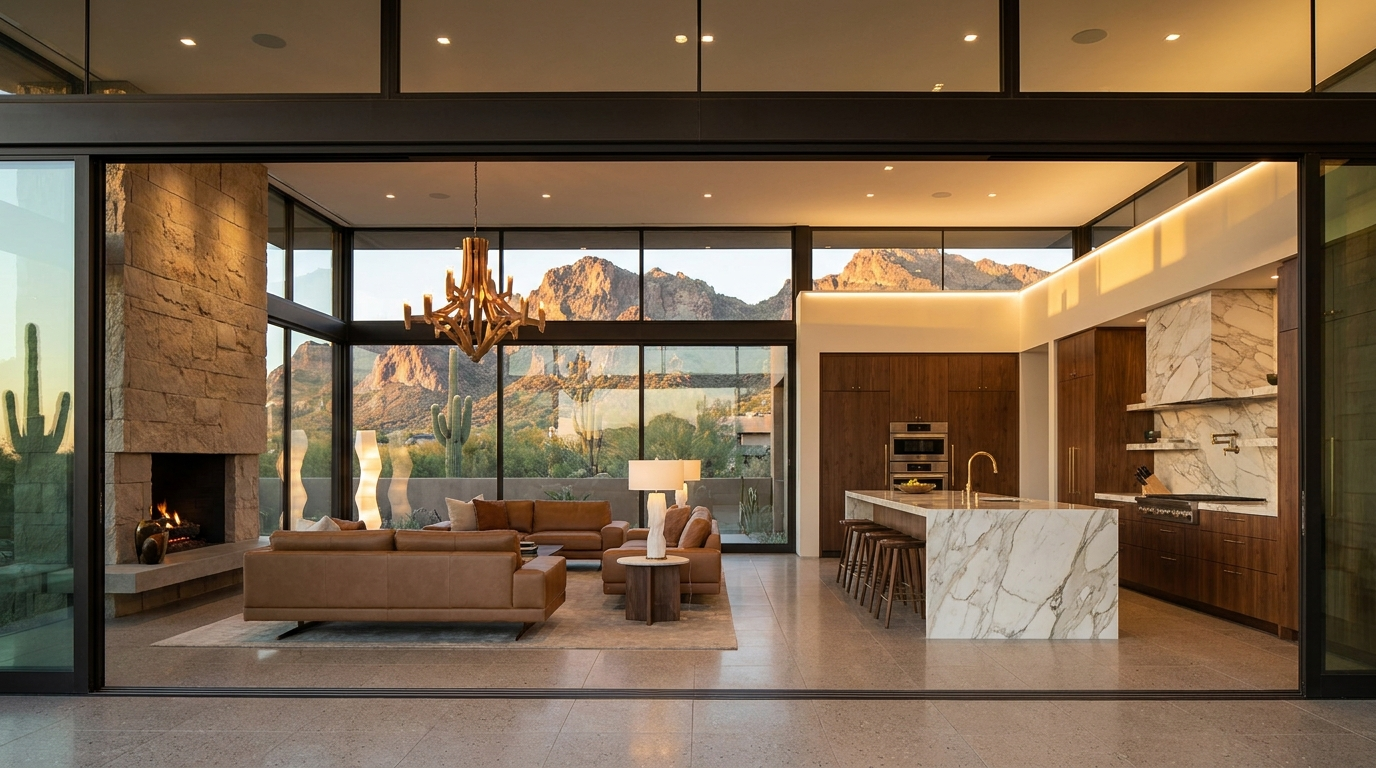 Luxury desert home interior